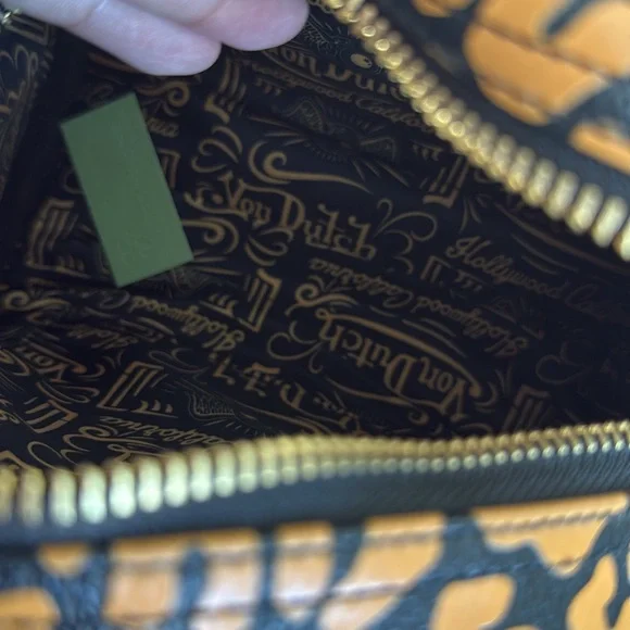 Von Dutch Small Bowling Bag Cheetah Print NWTs - Picture 5 of 8